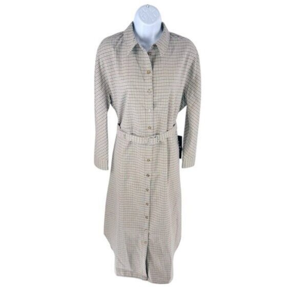 Tuckernuck | NEW Sycamore Check Belted Vera Long Sleeve Maxi Dress Size XXL - Picture 4 of 11